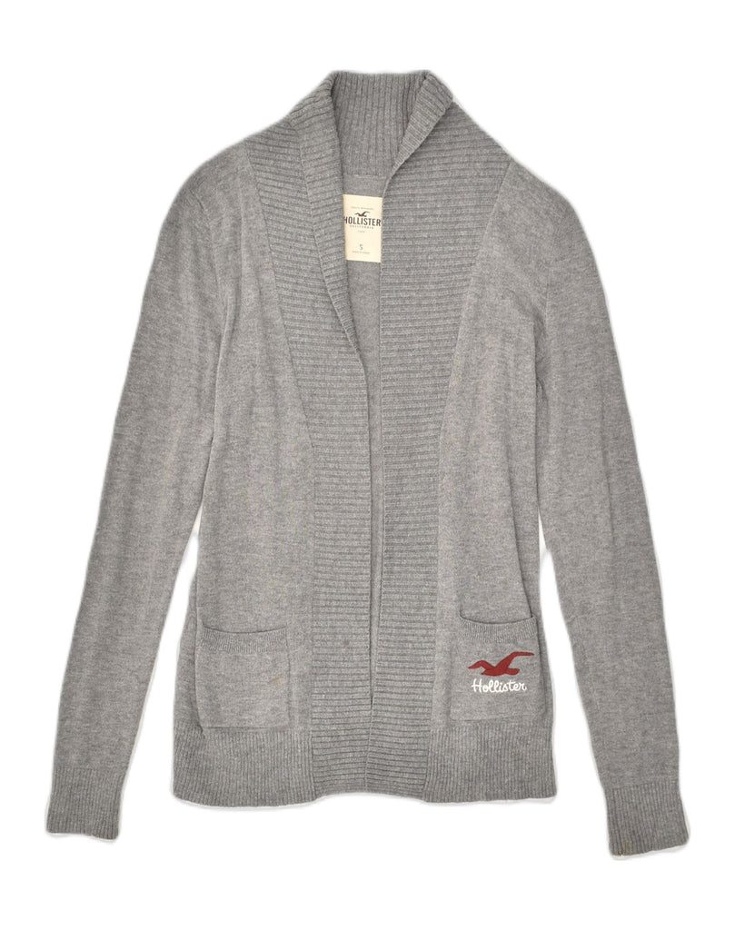 HOLLISTER Womens Cardigan Sweater UK 8 Small Grey Cotton | Vintage Hollister | Thrift | Second-Hand Hollister | Used Clothing | Messina Hembry 