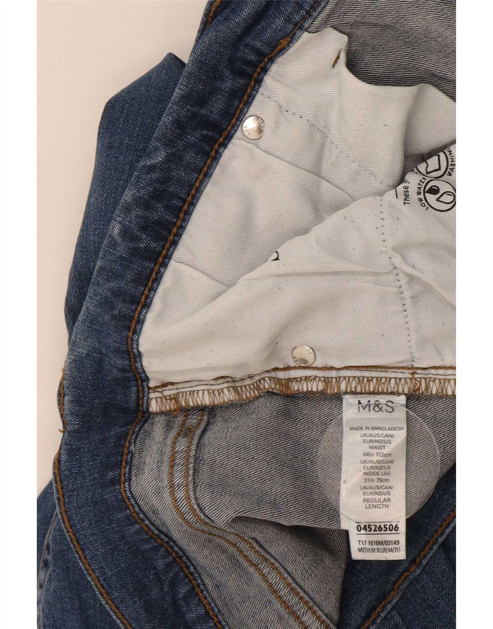 Marks & Spencer Mens Straight Jeans W44 L31 Blue Cotton