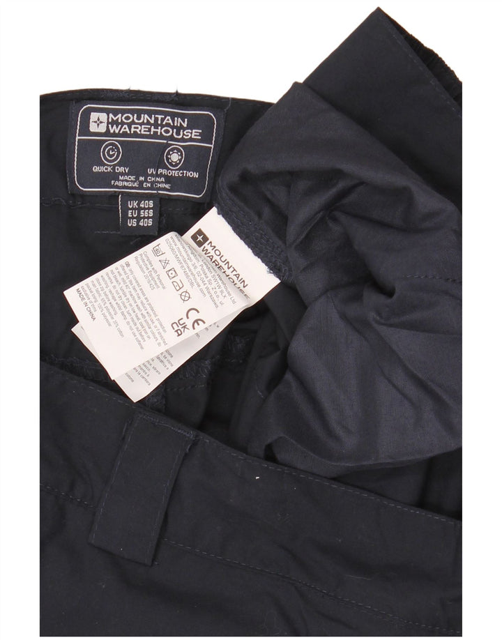 Mountain Warehouse Mens Regular Cargo Trousers W40 L30 Navy Blue Polyester