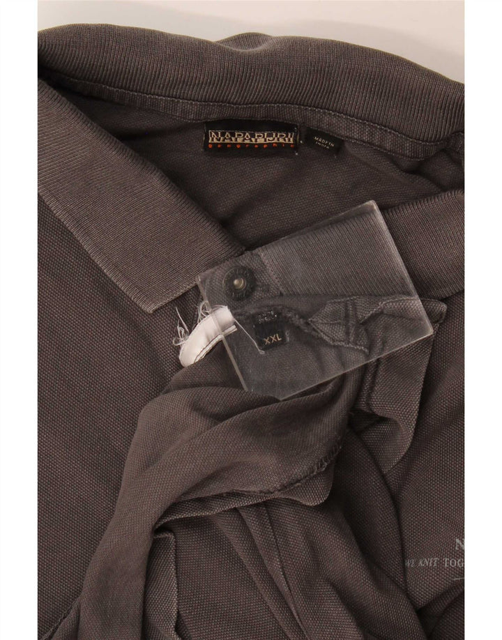 Napapijri Mens Polo Shirt 2XL Grey