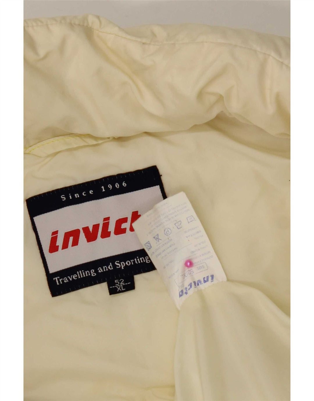Invicta Mens Padded Gilet IT 52 XL Off White Nylon