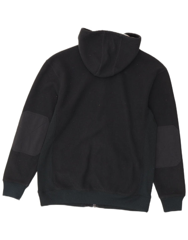 Timberland Mens Zip Hoodie Sweater Small Black Polyester
