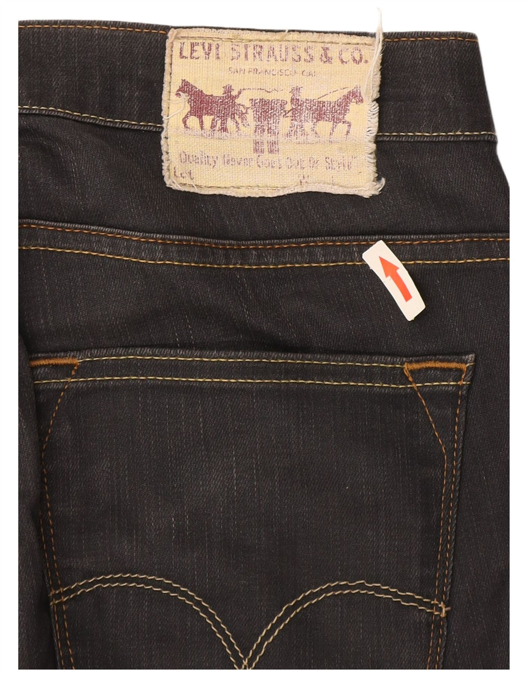 Levi's Mens 504 Straight Jeans W32 L34 Grey Cotton