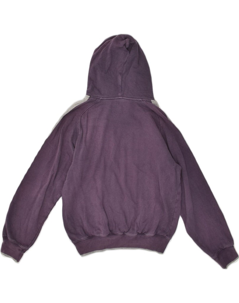 CHAMPION Womens Graphic Hoodie Jumper UK 14 Medium Purple Cotton | Vintage Champion | Thrift | Second-Hand Champion | Used Clothing | Messina Hembry 