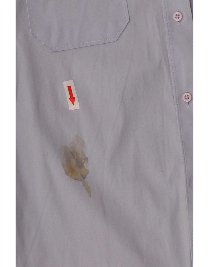 Carhartt Womens Short Sleeve Shirt UK 8 Small Blue