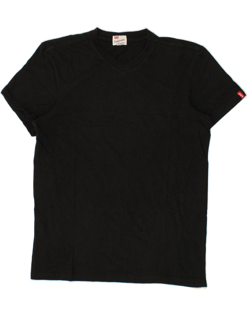 LEVI'S Mens T-Shirt Top Medium Black Cotton Vintage Levi's and Second-Hand Levi's from Messina Hembry 