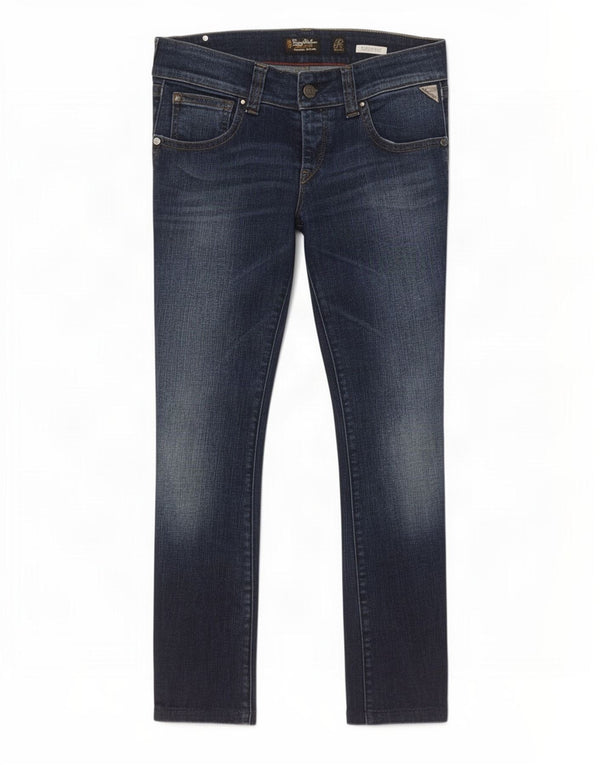 Replay Womens Swenf Ani Slim Jeans W32 L29 Blue Cotton