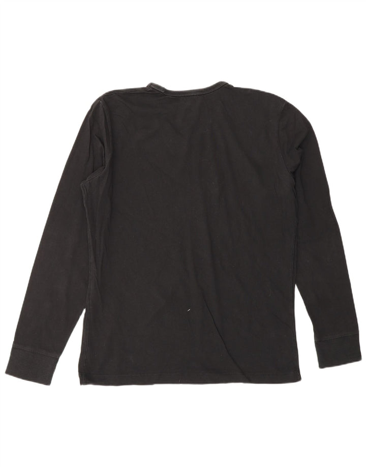 DIESEL Womens Graphic Top Long Sleeve UK 16 Large Black