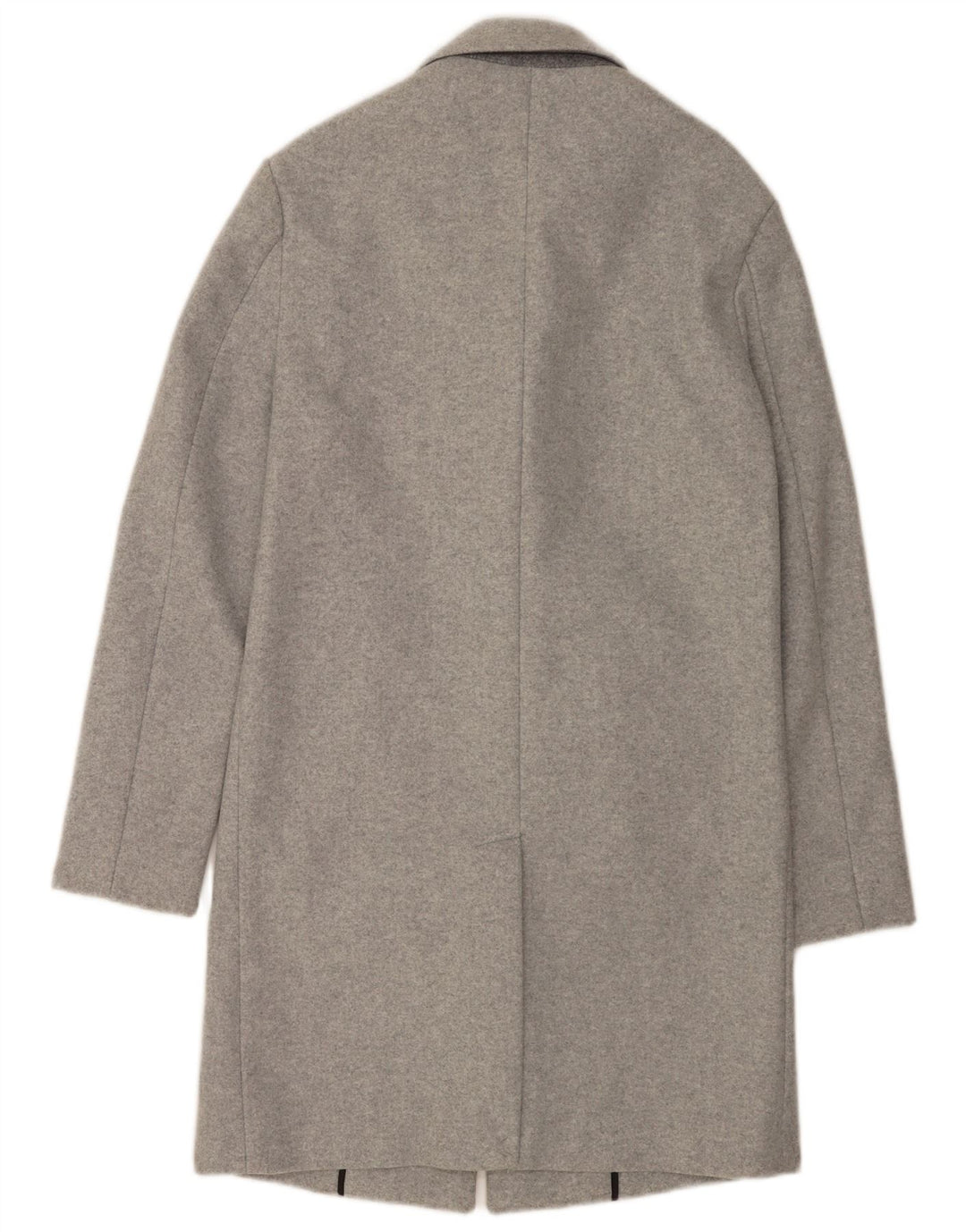 Zara Mens Overcoat UK 34 XS Grey Flecked Polyester