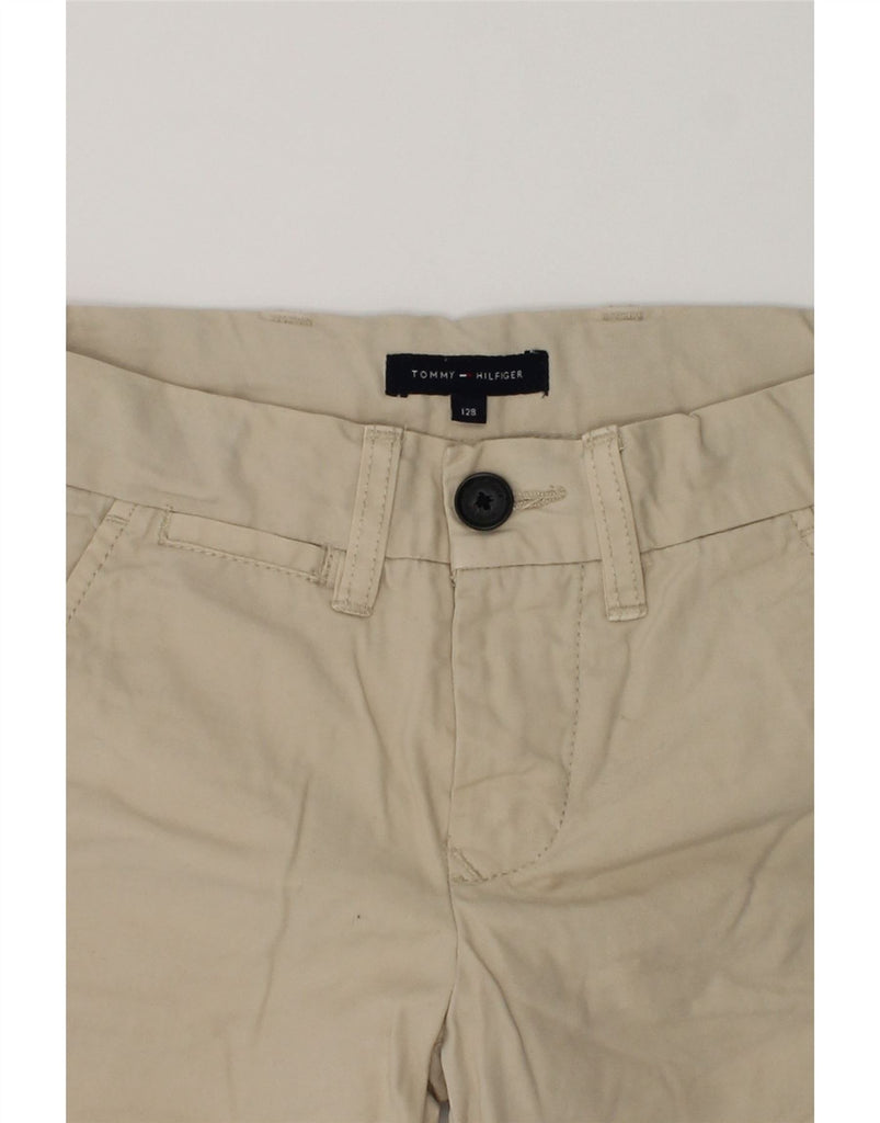 TOMMY HILFIGER Boys Chino Shorts 7-8 Years W24  Beige Cotton | Vintage Tommy Hilfiger | Thrift | Second-Hand Tommy Hilfiger | Used Clothing | Messina Hembry 