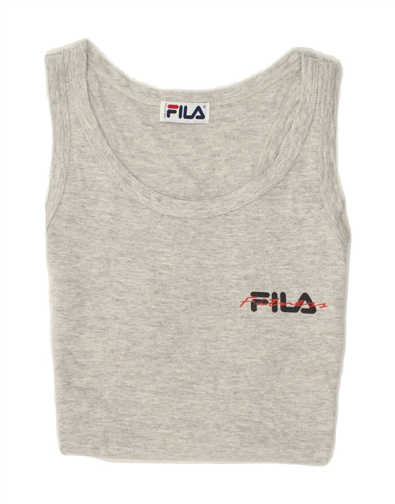 FILA Mens Vest Top Medium Grey | Vintage Fila | Thrift | Second-Hand Fila | Used Clothing | Messina Hembry 