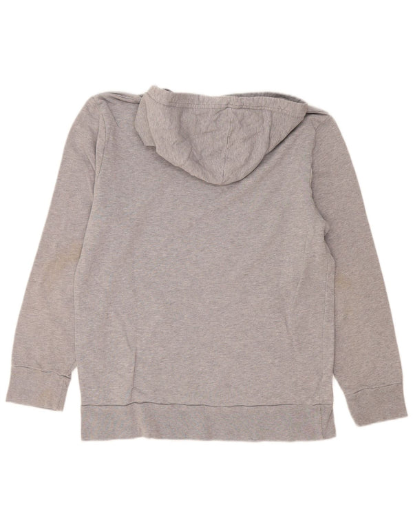 Levi's Mens Graphic Hoodie Jumper Medium Grey Flecked Cotton