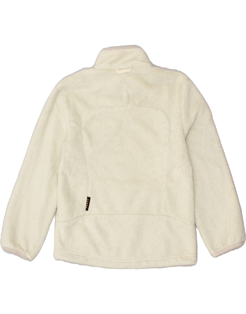 JACK WOLFSKIN Girls Fleece Jacket 7-8 Years Beige Polyester | Vintage Jack Wolfskin | Thrift | Second-Hand Jack Wolfskin | Used Clothing | Messina Hembry 