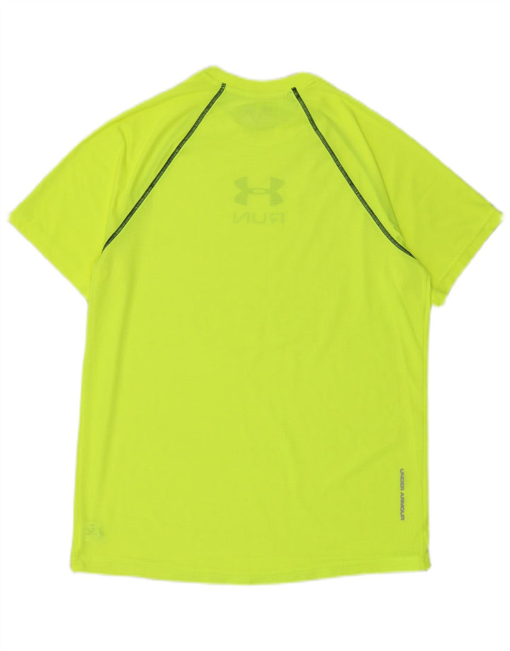 UNDER ARMOUR Mens Heat Gear Graphic T-Shirt Top Medium Green Polyester