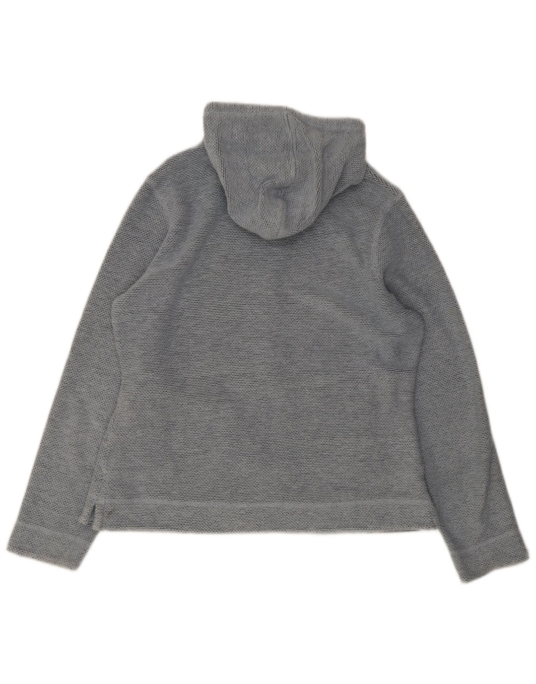 Weird Fish Womens Zip Hoodie Sweater UK 14 Medium Blue Cotton
