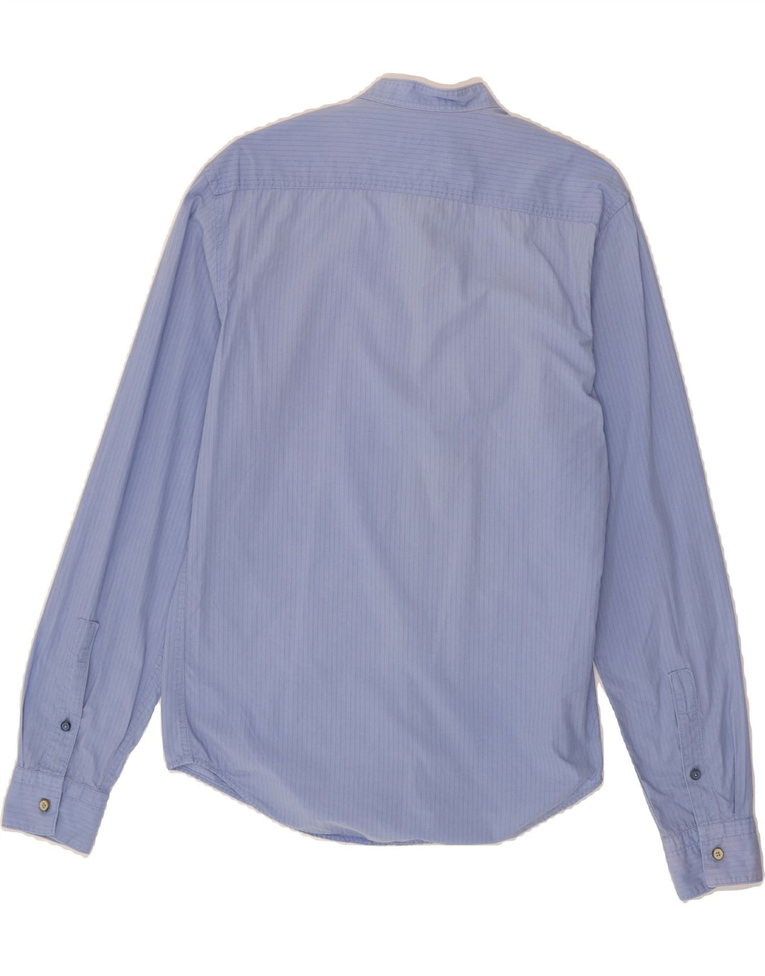ZARA Mens Slim Fit Shirt Medium Blue Pinstripe Vintage Zara and Second-Hand Zara from Messina Hembry 