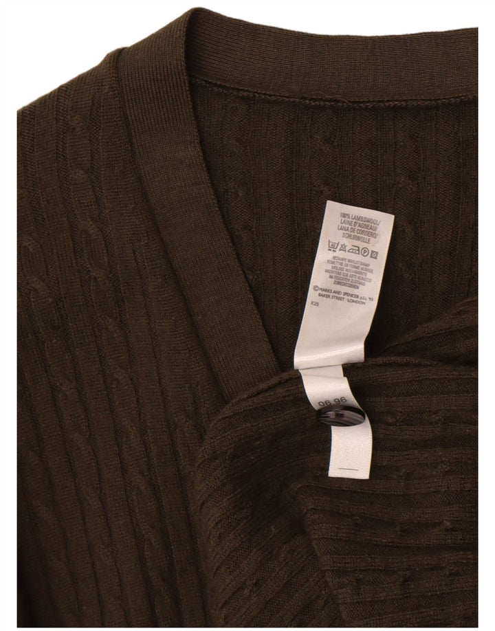Marks & Spencer Womens St. Michael Cardigan Sweater UK 14 Large Khaki