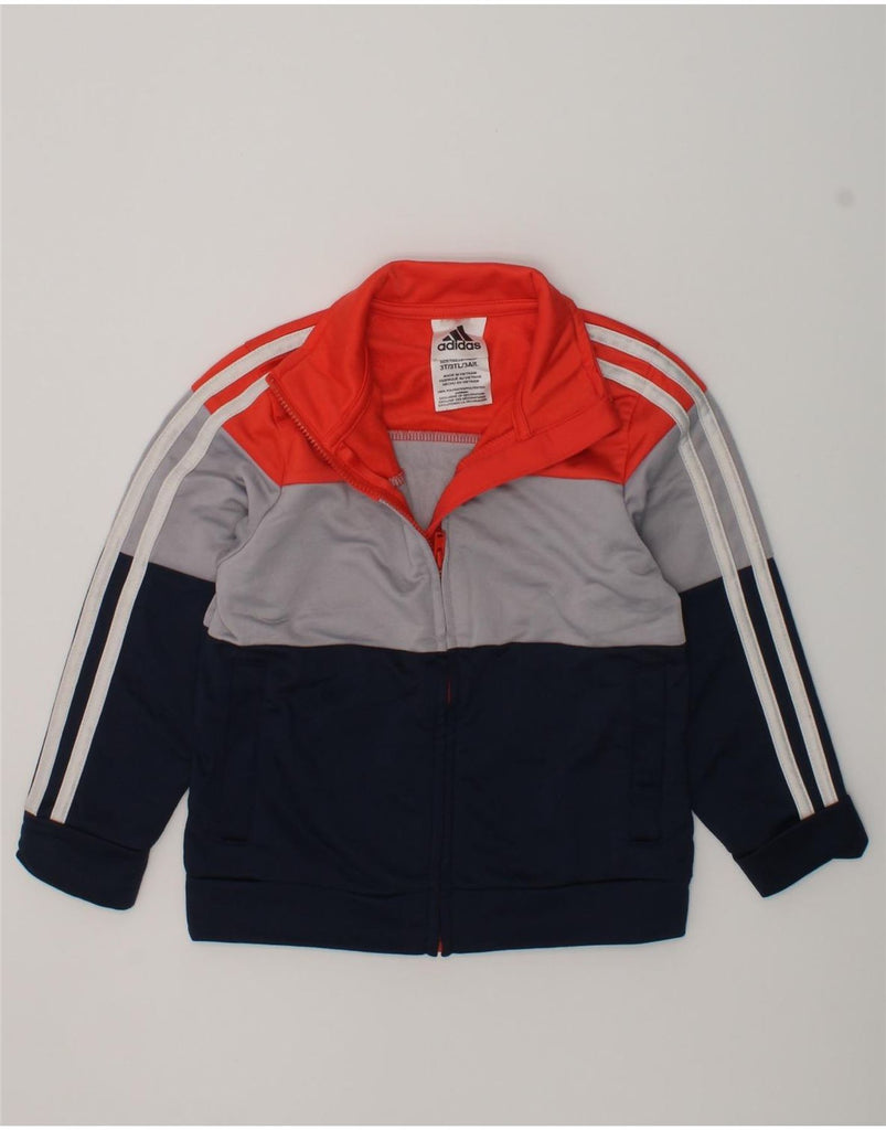 ADIDAS Boys Tracksuit Top Jacket 2-3 Years Multicoloured Colourblock | Vintage Adidas | Thrift | Second-Hand Adidas | Used Clothing | Messina Hembry 