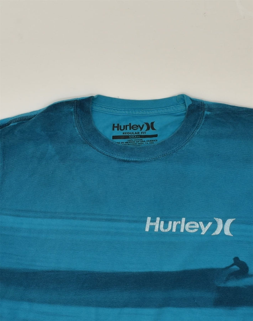 HURLEY Mens Regular Fit Graphic T-Shirt Top Small Blue Cotton | Vintage Hurley | Thrift | Second-Hand Hurley | Used Clothing | Messina Hembry 