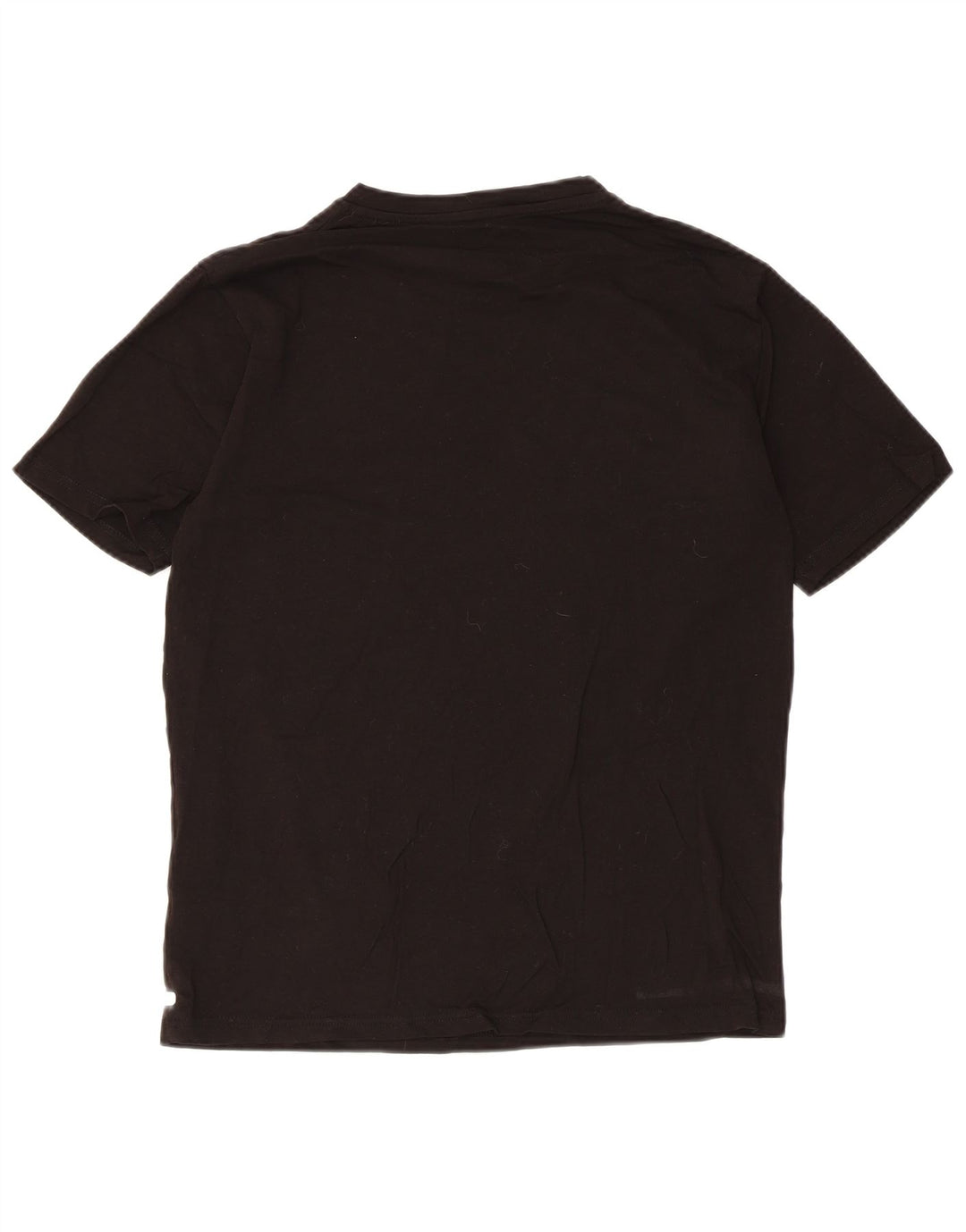 Gas Mens T-Shirt Top Medium Black Cotton
