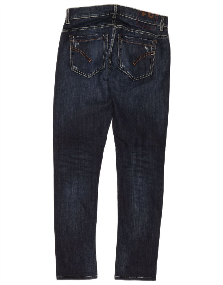 Dondup Mens Slim Jeans W31 L30 Navy Blue Cotton