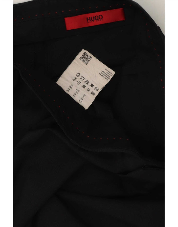Hugo Boss Mens Slim Casual Trousers IT 48 Medium W32 L32 Navy Blue