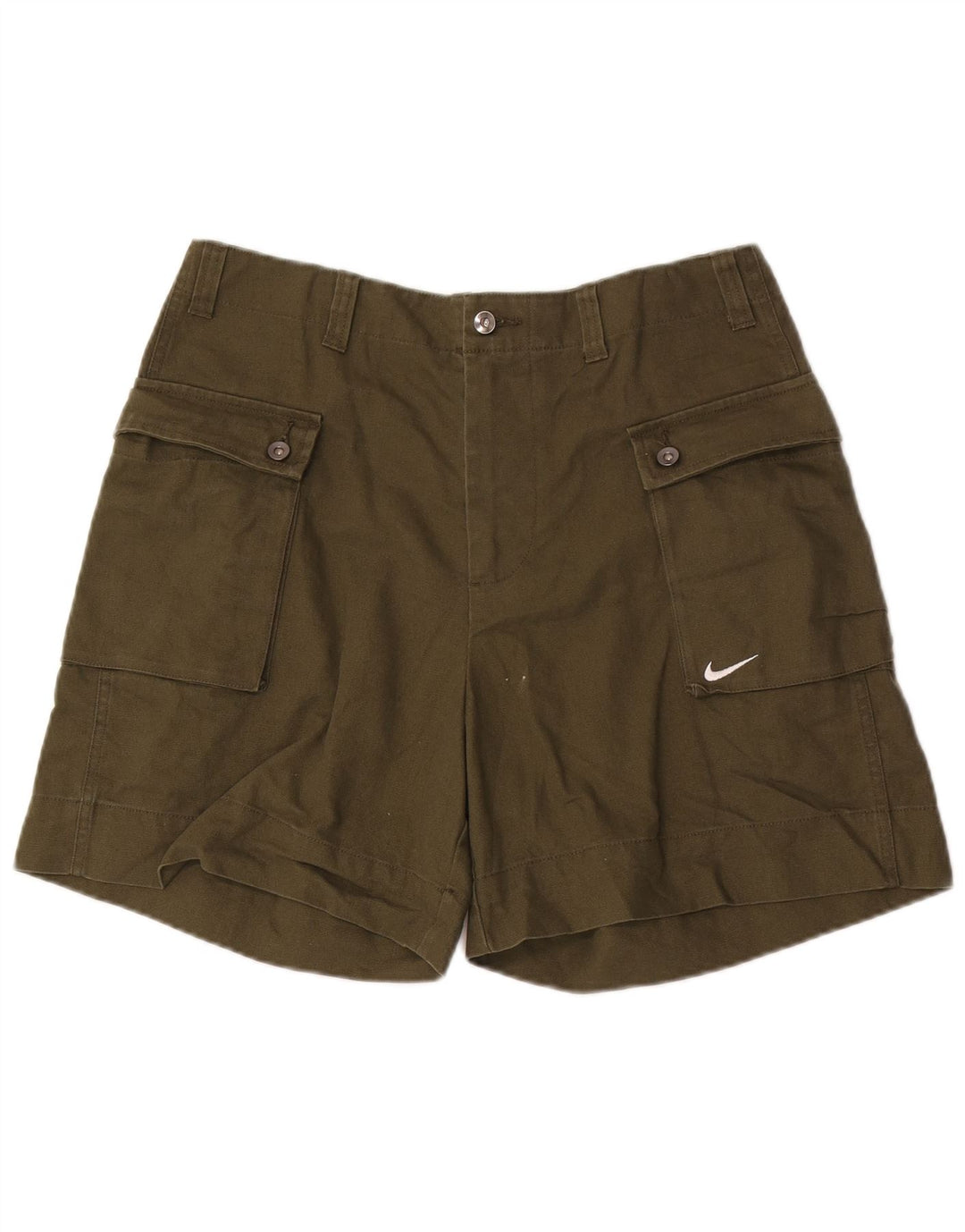 Nike Mens Cargo Shorts W32 Medium Khaki Cotton