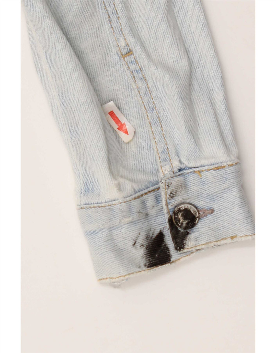 Topshop Womens Denim Jacket UK 10 Small Blue Cotton