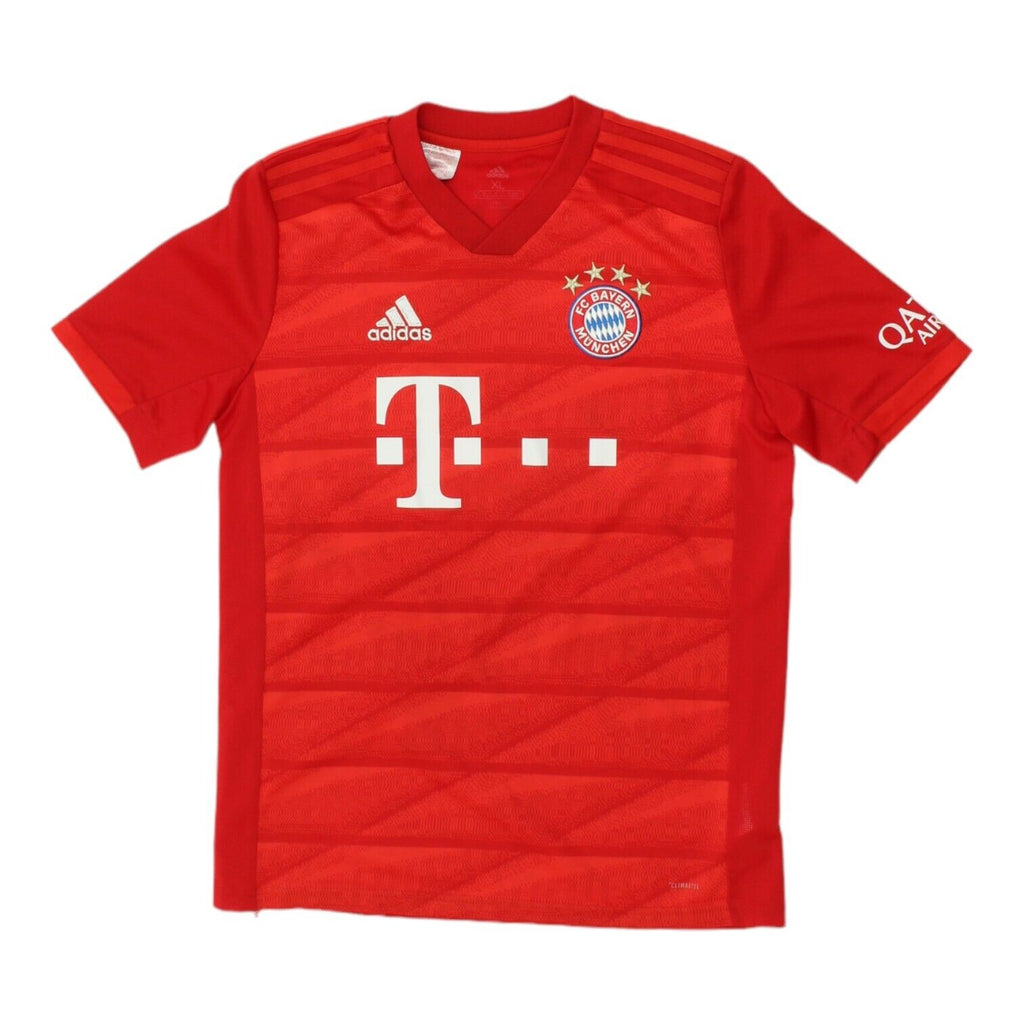 Bayern Munich 2019-20 Adidas Boys Red Home Shirt | Football Kids Sportswear | Vintage Messina Hembry | Thrift | Second-Hand Messina Hembry | Used Clothing | Messina Hembry 