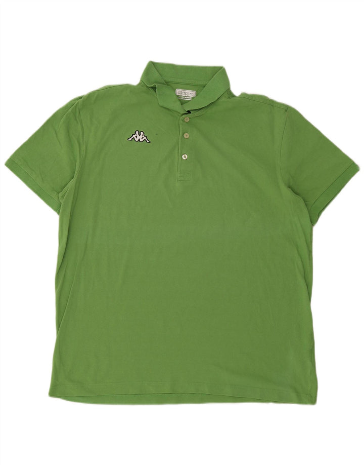 Kappa Mens Polo Shirt 3XL Green Cotton