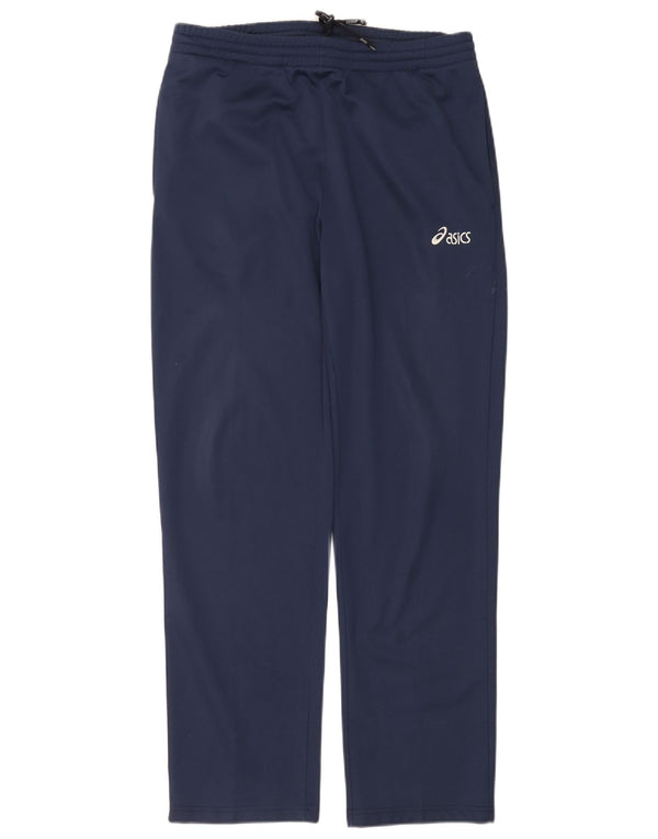 Asics Womens Tracksuit Trousers Large Navy Blue Polyester Sports