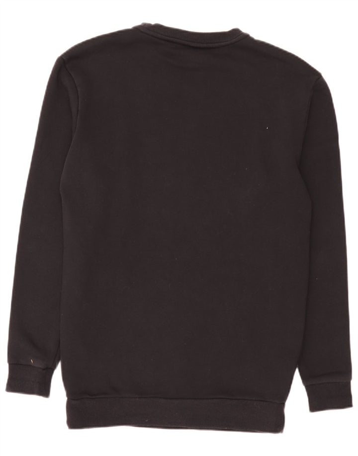 Ellesse Mens Graphic Sweatshirt Jumper XS Black Cotton