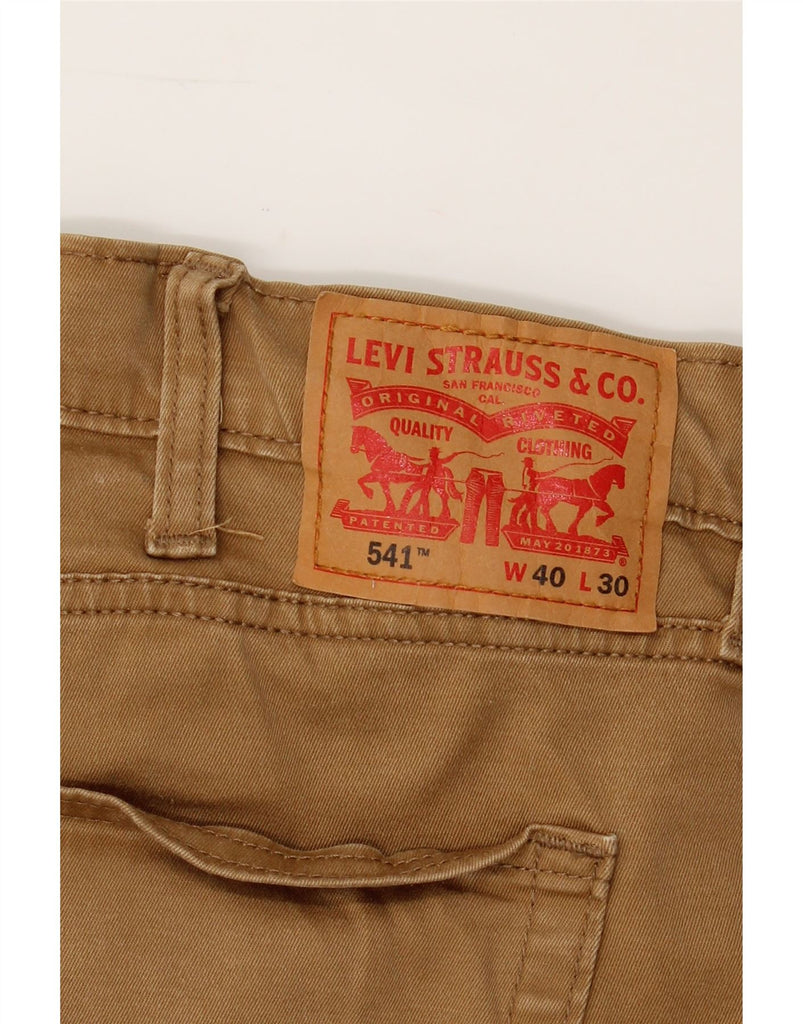 LEVI'S Mens 541 Straight Jeans W40 L27 Brown Cotton Vintage Levi's and Second-Hand Levi's from Messina Hembry 