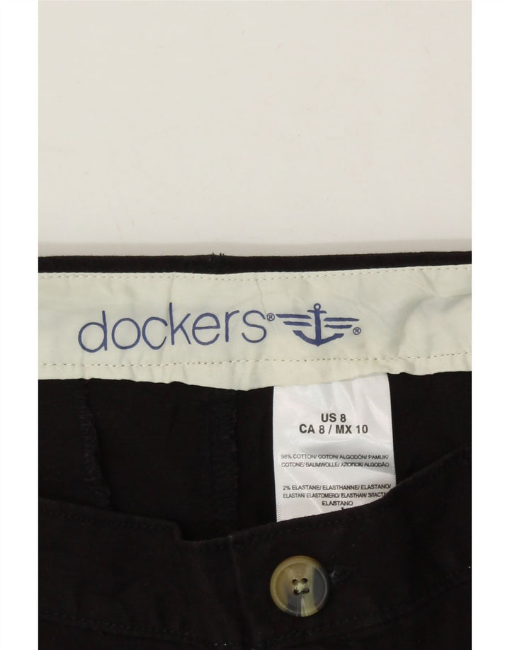 DOCKERS Womens Casual Shorts US 8 Medium W32  Black Cotton Vintage Dockers and Second-Hand Dockers from Messina Hembry 