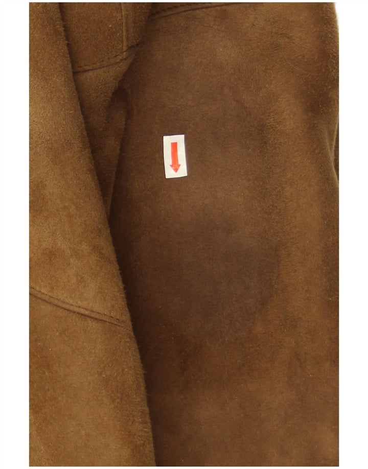 Friitala Womens Shearling Jacket EU 40 Medium Beige