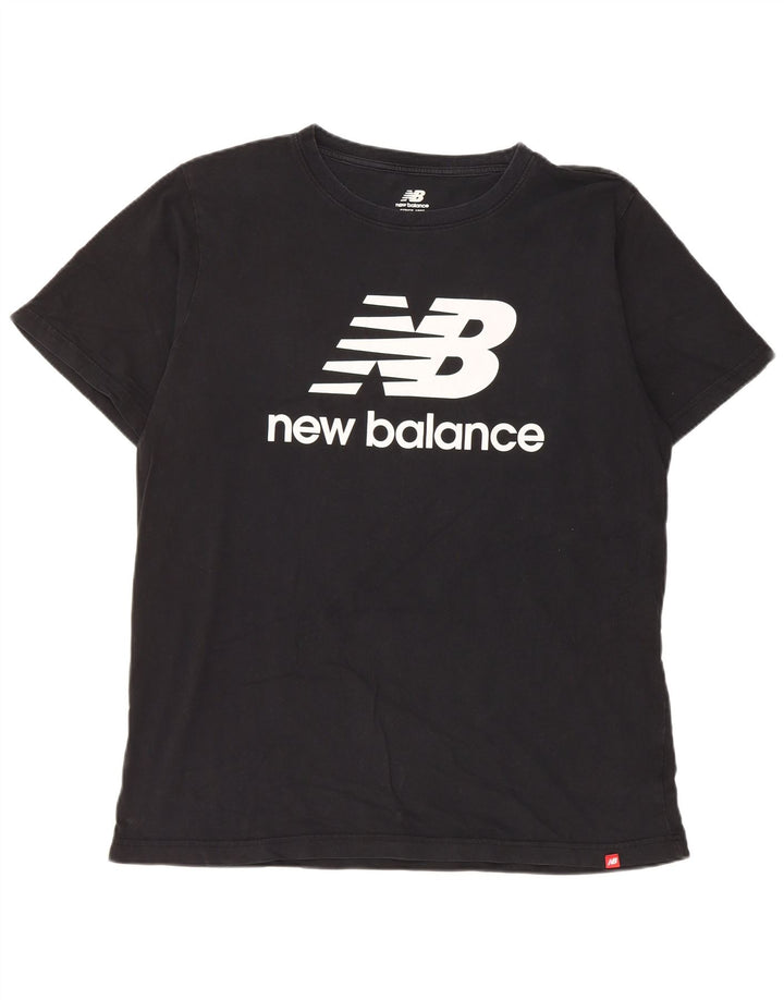 New Balance Mens Graphic T-Shirt Top XL Black