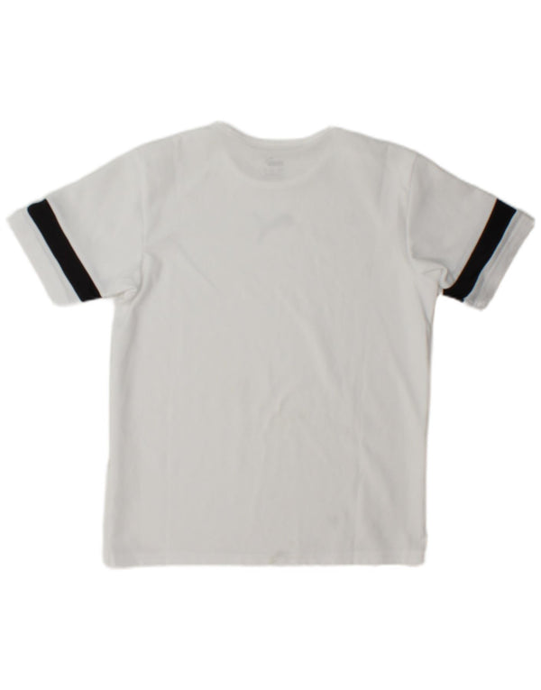 Puma Boys T-Shirt Top 13-14 Years White Colourblock