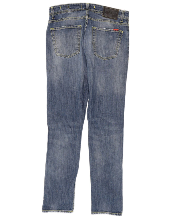 Liu Jo Mens Slim Jeans IT 45 Small W30 L30 Blue Cotton