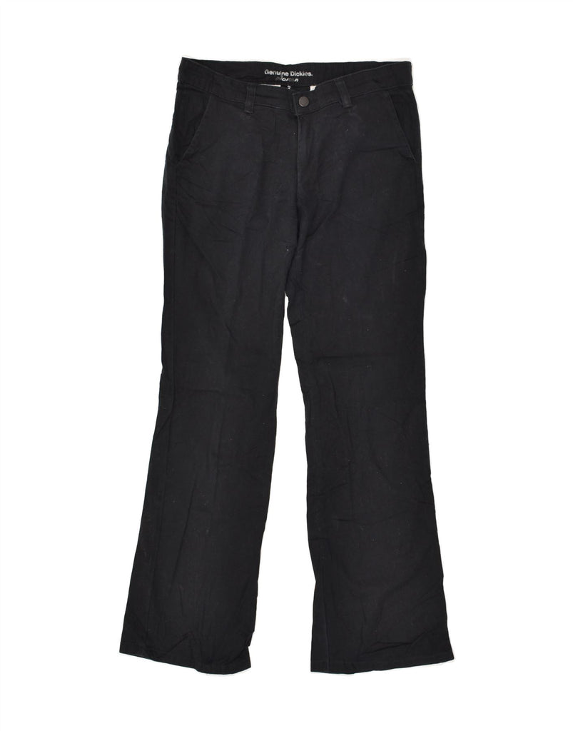 DICKIES Womens Bootcut Chino Trousers US 4 Small W28 L28 Black Cotton Vintage Dickies and Second-Hand Dickies from Messina Hembry 