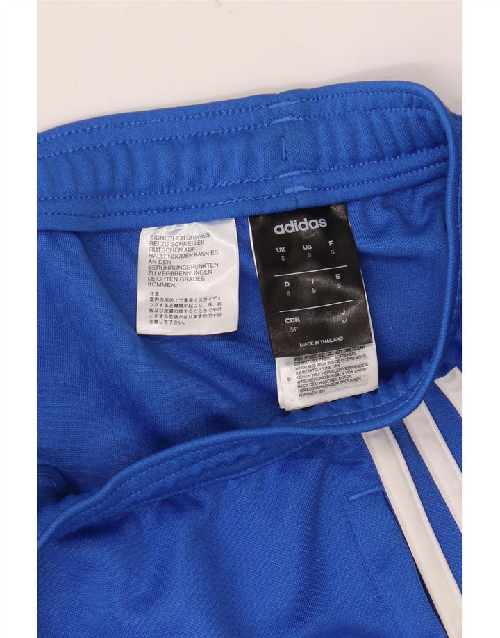 ADIDAS Womens Climalite Tracksuit Trousers UK 10 Small  Blue Polyester