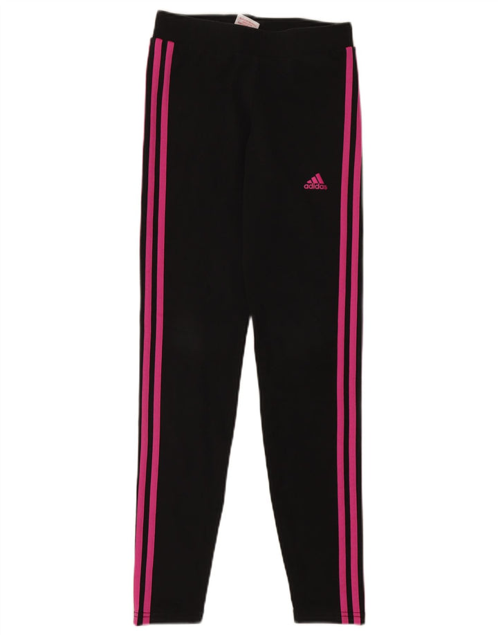 ADIDAS Girls Leggings 13-14 Years  Black