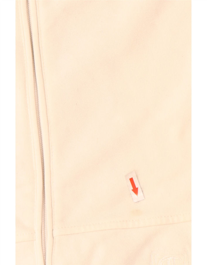 Champion Mens Tracksuit Top Jacket Small White Cotton