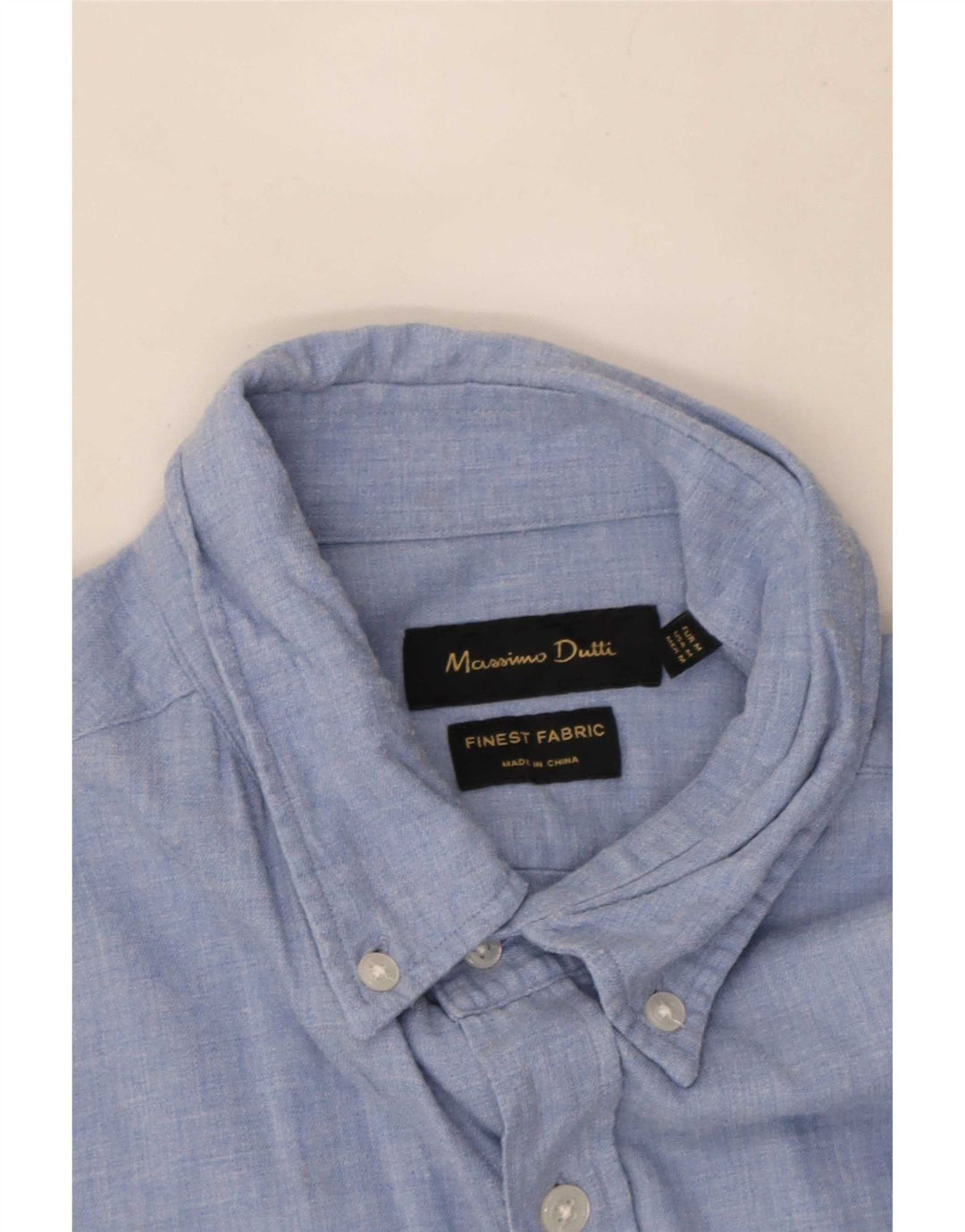 Massimo Dutti Mens Shirt Medium Blue