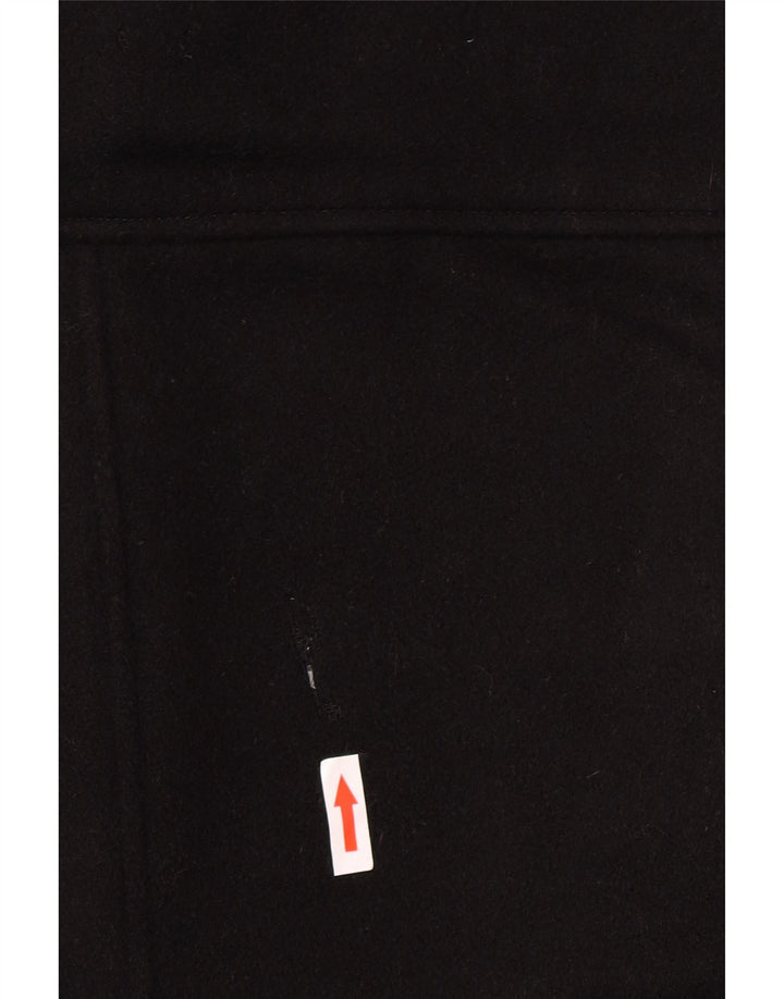 J. Crew Mens Overcoat UK 40 Large Black Wool