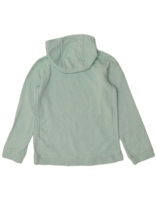 Nike Girls Hoodie Jumper 12-13 Years Large Green Cotton