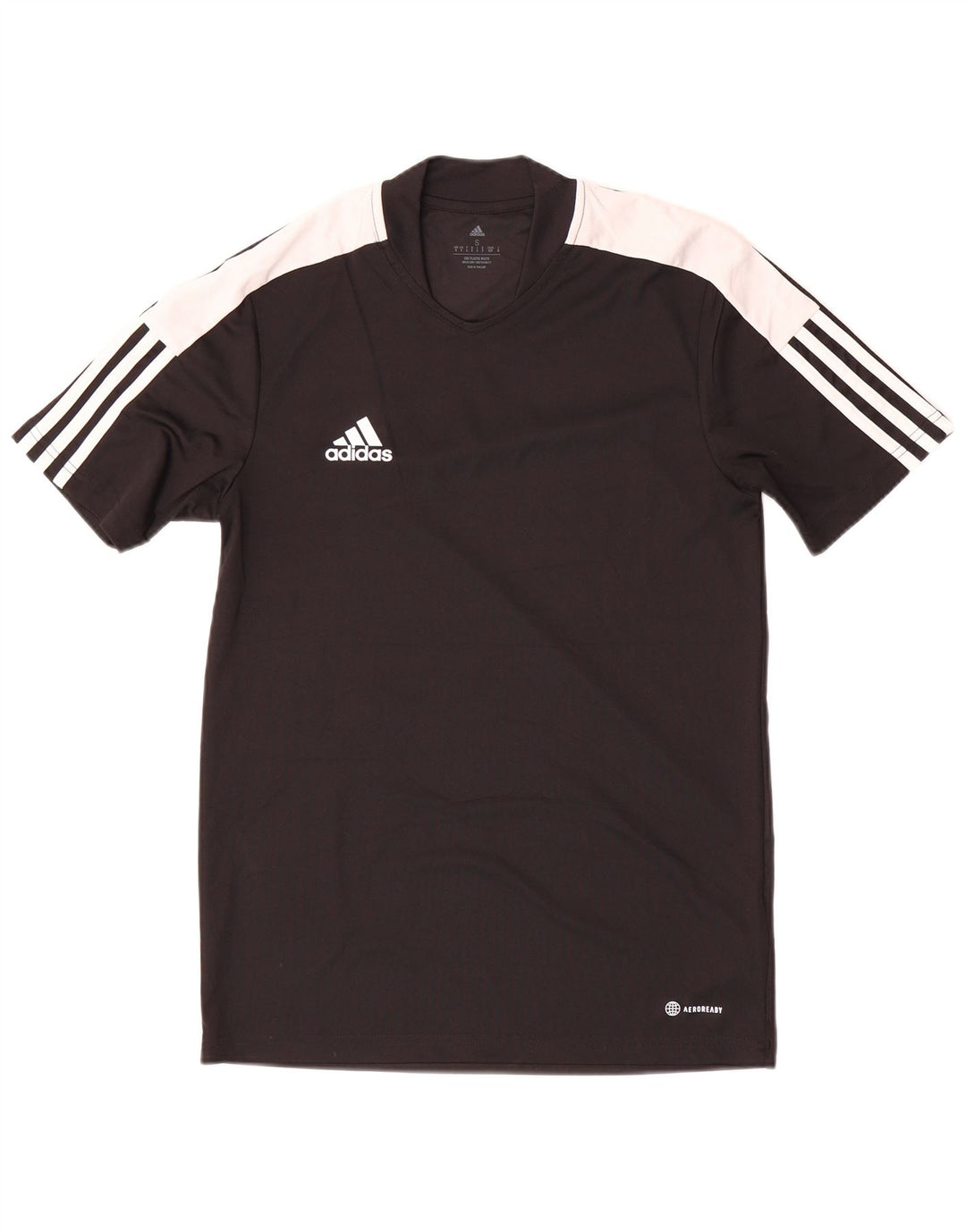 Adidas Mens Aeroready T-Shirt Top Small Black Colourblock Polyester