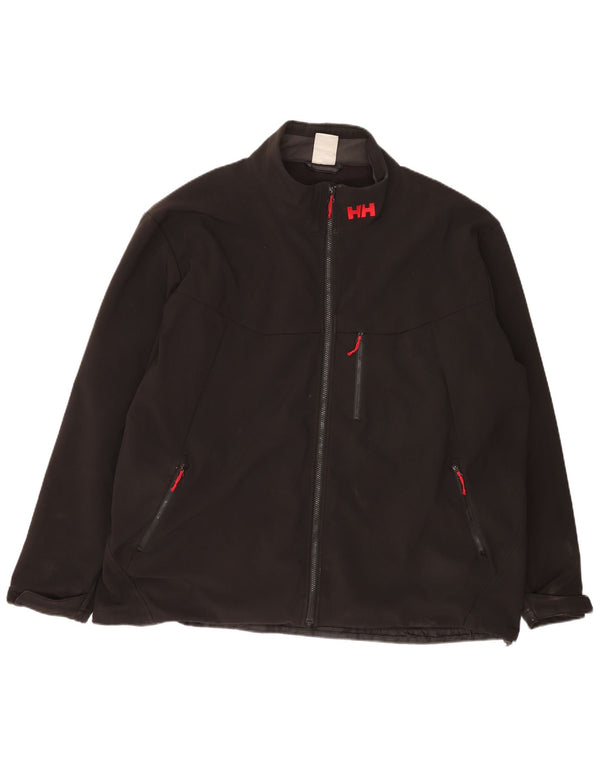 Helly Hansen Mens Regular Fit Windbreaker Jacket UK 46 3XL Black Polyester