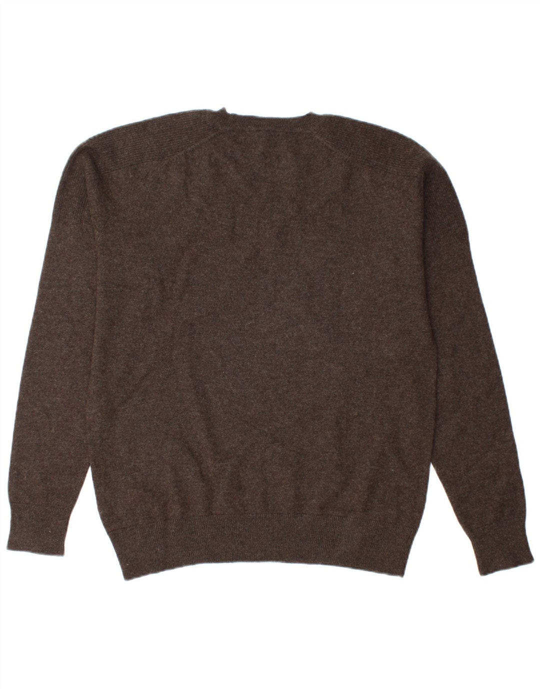 Lee Womens Crew Neck Jumper Sweater UK 20 2XL Brown Lambswool