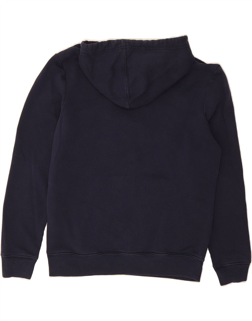 GAP Womens Graphic Oversized Hoodie Jumper UK 6 XS Navy Blue Cotton Vintage Gap and Second-Hand Gap from Messina Hembry 
