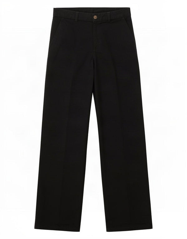 Chaps Boys School Slim Fit Chino Trousers 13-14 Years W26 L28 Black Cotton